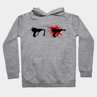 Zombie Pack-a-Punched Ray Gun on Creme Hoodie